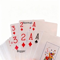 Cartes à jouer en papier extra larges avec index géants pour les personnes malvoyantes, faciles à lire pour les soirées de jeux en famille