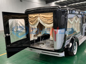 Cercueils classiques de transport spécial, limousines, carrosse funéraire, certifié CE, cercueil funéraire électrique vintage - Product Image 5