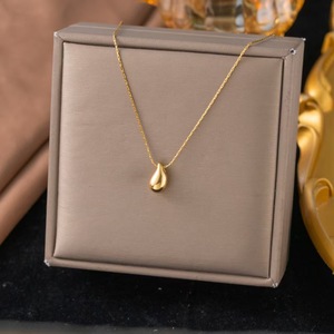 สร้อยคอแฟชั่นเรียบง่ายสำหรับผู้หญิง - จี้ห้อยเคลือบทอง 18K PVD - สร้อยคอของขวัญสุดอินเทรนด์ - Product Image 1