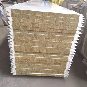 Panneau sandwich isolant en laine de roche avec joint en PU, ignifuge A1 et résistant à l'ammoniac, pour projets d'élevage durable en Indonésie - Product Image 4