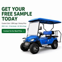 Voiturette de golf électrique 4 places neuve, 60V, tout-terrain, certifiée DOT EEC, autonomie de 90 km, vitesse maximale de 35 km/h, capacité de montée de 20-25 degrés