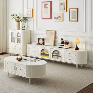 Mobile TV in Legno Stile Americano Minimalista, Arredamento Moderno di Lusso per Interni - Product Image 2