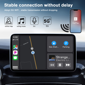 Kolorful trắng không dây Carplay <span class=keywords><strong>Adapter</strong></span> cho iPhone với 5GHz <span class=keywords><strong>Wifi</strong></span> và cho hỗ trợ chuyển đổi có dây để không dây cho xe ô tô - Product Image 3