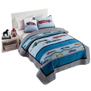 Chaud doux confortable dessin animé avion tissu brodé couette coton drap <span class=keywords><strong>de</strong></span> lit pour enfants drap <span class=keywords><strong>de</strong></span> lit ensemble <span class=keywords><strong>de</strong></span> literie - Product Image 1