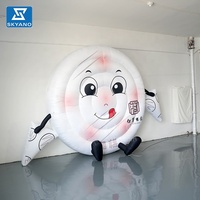 Sculpture gonflable de mascotte de gâteau de modèle de caractère de nourriture de dessin animé de pâtisserie gonflable pour l'installation d'art de décoration