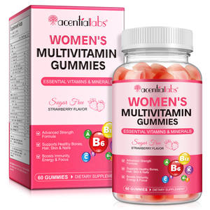 Acentallabs无糖保健女性复合维生素软糖自有品牌免疫增强维生素支持女性软糖 - Product Image 1