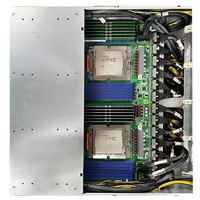 Serveur 4U en rack double CPU avec 9004 cartes graphiques personnalisables, serveur GPU à stockage évolutif en stock
