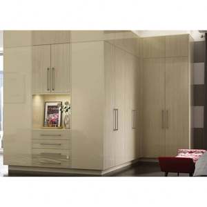 Muebles de Dormitorio Modernos, Armarios de Diseño con Acabado Brillante, Armario Estilo Shaker de Madera para Dormitorio - Product Image 5