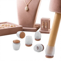 Protections de pieds de meubles en silicone, coussinets de sol anti-rayures, embouts pour pieds de chaise pour meubles de maison