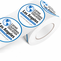 Étiquettes autocollantes personnalisées de haute qualité avec logo en estampage à chaud, imperméables, en papier synthétique, impression d'étiquettes circulaires