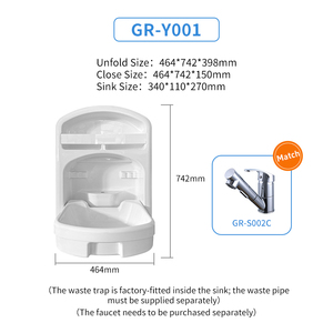 Juego de Ducha Inteligente de Lujo, Ligero, Plegable, de Acrílico, para <span class=keywords><strong>Autocaravanas</strong></span>, Caravanas y Embarcaciones - Product Image 5
