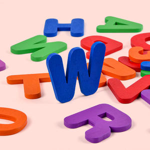 Aprendizaje de <span class=keywords><strong>ortografía</strong></span> educativa temprana 26 alfabetos de madera número letra emparejamiento juego de cartas juguetes educativos para niños niñas - Product Image 5