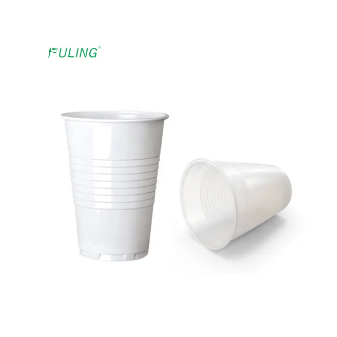 7oz clear tall vending Cup one time use ,7oz white squat vending Cup pp disposable, 7 oz Mocha plastic cups