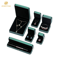 Boîtes d'emballage de luxe en velours Zebo pour bagues de mariage, bracelets, colliers - Rangement portable sur mesure