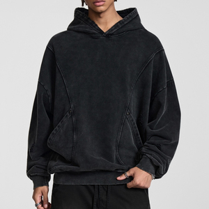 2025 peso pesado mejor venta Puff estampado personalizado de gran tamaño Sudadera con capucha fabricante de ropa gruesa suave Sudadera con capucha para hombres - Product Image 2