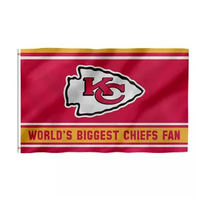 Vente en gros de haute qualité vente chaude 3 * 5ft tous les drapeaux de l'équipe NFL 32 USA NFL Kansas City Chiefs Philadelphia Eagles drapeau nfl personnalisé