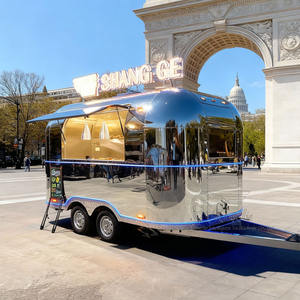 Camion de cuisine mobile en fibre de verre commercial, remorque alimentaire, kebab, hamburger, tacos, poulet frit, camions de nourriture à vendre aux Philippines - Product Image 1
