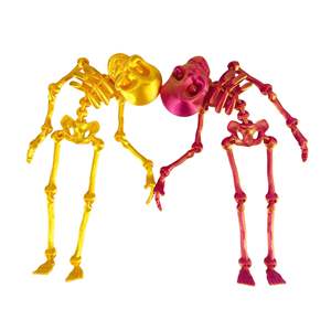 Esqueleto Flexible de Cristal Luminoso, Figura de Acción de Esqueleto, Decoración Colorida, Esqueleto Magnético - Product Image 4