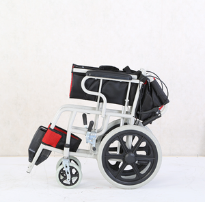 Wheelchair,Wheelchair <strong>Trolley</strong> Folding Small Lightweight Portable Elderly,Push <strong>Mobility</strong> <strong>Trolley</strong> for the Disabled - Product Image 5