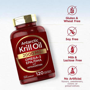 Olio di Krill Antartico Omega-3 con Astaxantina, 120 Capsule, Assorbimento Rapido, Integratore per Bellezza, Supporto per Cervello, Occhi e Capelli - Product Image 3