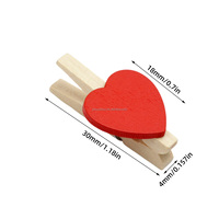 100 pièces découpées au laser en bois Scrapbook décorations de fête rouge amour coeur forme décor en bois Mini artisanat pour la décoration de mariage