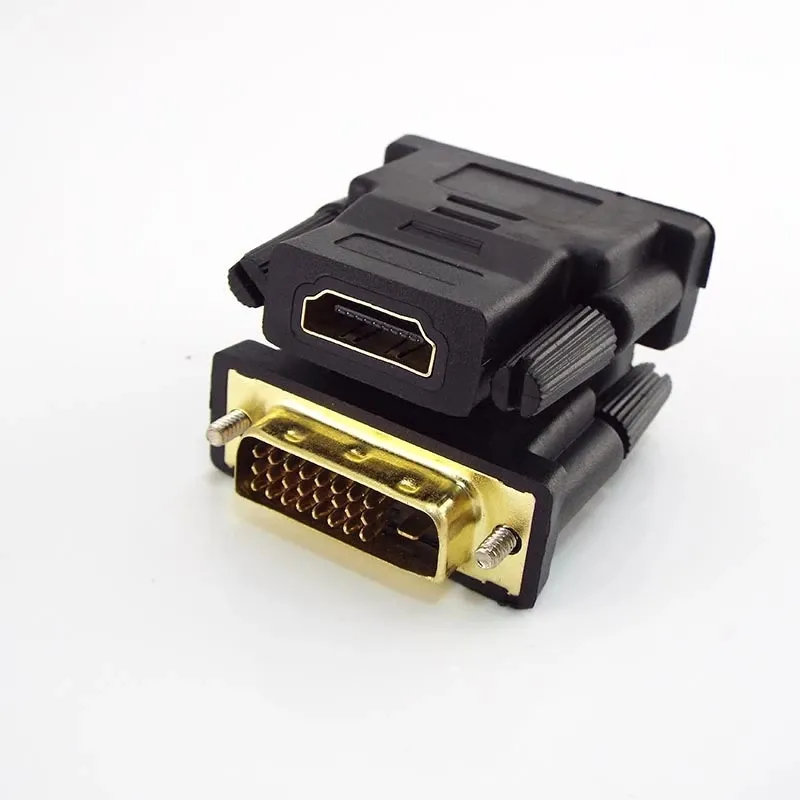1080P DVI Ke HDMI Adaptor Dua Arah DVI D 24 + 1 Male To HDMI Perempuan Kabel Konektor Converter untuk HDTV Proyektor