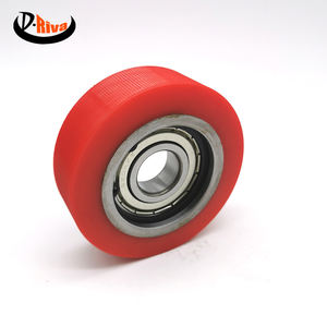 Rodillo de goma negro PU de nailon plástico aluminio de buena calidad de Venta caliente - Product Image 1