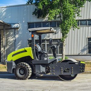 Compacteur vibrant à tambour unique 4T avec roues en acier, moteur diesel, certifié EPA, équipement de construction - Product Image 4