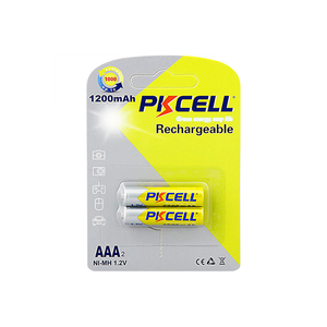 Haute qualité 2 pièces/paquet Ni-mh <span class=keywords><strong>Aaa</strong></span> 1200 <span class=keywords><strong>Mah</strong></span> 1.2v batterie Rechargeable pour jouet électrique torche casque brosse à dents électrique - Product Image 1