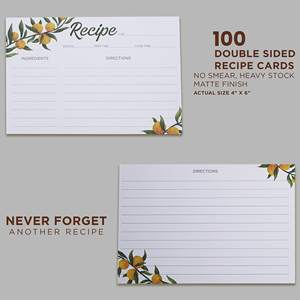 Organisateur à double compartiment en bois d'acacia, boîte à cartes de recettes 100 4x6, boîte cadeau pour comptoir de cuisine, forme rectangulaire - Product Image 5