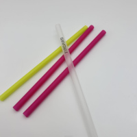 Pailles compostables écologiques en PLA, pailles biodégradables avec impression