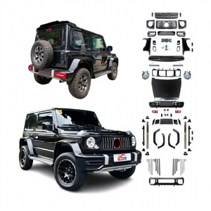 Mise à niveau du kit de carrosserie Super Cool pour <span class=keywords><strong>Suzuki</strong></span> <span class=keywords><strong>Jimny</strong></span> vers G63 Grille modifiée Pare-chocs Phare Feu arrière Capot - Product Image 1