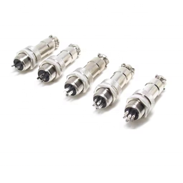 GX12 2/3/4/5/6/7 Pins Aviation Connector Panel Mount Circular Metal Adapter Male Female Plug Socket