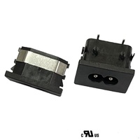 Prise de courant industrielle IEC 60320 C8 2.5A 250V connecteur d'entrée mâle C7 à 2 broches pour adaptateur haute conductivité IP22 pour pour