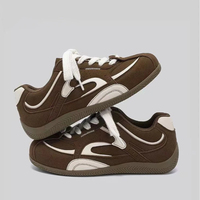 Sneakers rétro pour hommes, fabrication OEM, dessus en PU artificiel, semelle en caoutchouc antidérapante, chaussures plates légères pour la marche décontractée