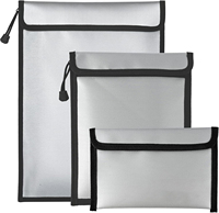3 Pcs Sac à documents ignifuge Sacs anti-feu Mini coffre-fort ignifuge pour boîte à documents Pochette résistante au feu avec piège à main