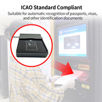Escáner de Pasaportes Integrado LONVILL con Firmware Personalizado y SDK Completo, Compatible con Tarjetas de 13.56MHz ISO 14443 AB MIFARE Classic Ultralight C