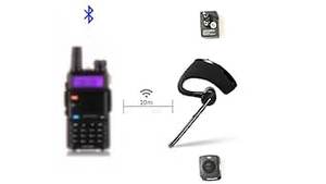 Pour Kenwood Microphone pour Baofeng UV-5R UV-82 <span class=keywords><strong>talkie</strong></span>-<span class=keywords><strong>walkie</strong></span> sans fil pour casque <span class=keywords><strong>Bluetooth</strong></span> <span class=keywords><strong>avec</strong></span> écouteur Type de poche - Product Image 4