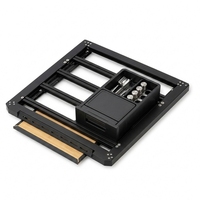 Plateforme de toit en alliage d'aluminium noir, étanche et verrouillable, panier de chargement pour 4x4, pick-up, camping, tente d'été, camion