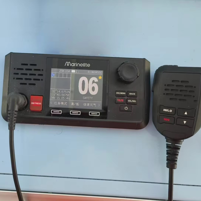 CCS Certified VHF 156 MHz Marine Radio Set with DSC & AIS Waterproof Transceiver Antenna for Boats