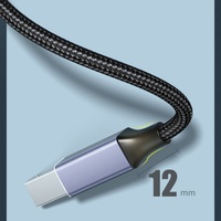 Kabel Printer USB-C ke USB-B 3.0 Tipe-C ke B Berkualitas Tinggi dengan Cincin Magnetik Tembaga Berlapis Aluminium Alloy 5Gbps Kompatibel dengan IOS