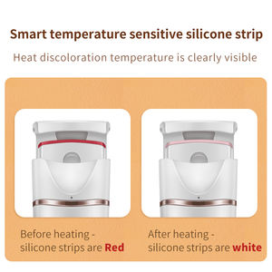 Eyelashes Eyelash Curler <b>Heated</b> with Silicone Refill <b>Pad</b> Curling Tool for Women Long Lasting Naturally - Product Image 2