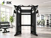 Solución Integral de Equipos de Gimnasio Comercial SK: Máquina de Cable Funcional Premium con Carga de Placas y Pines