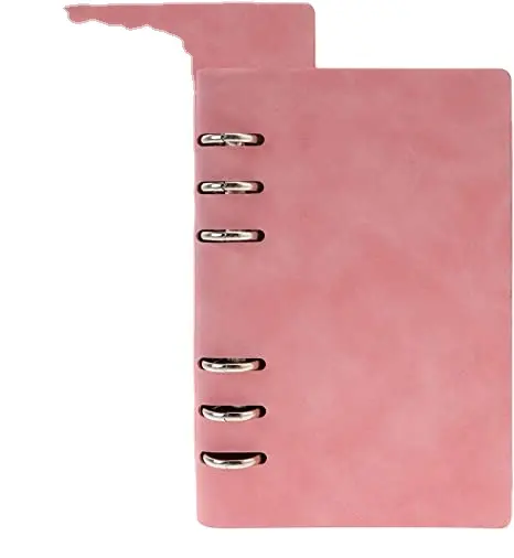 Carpeta de cuero A6 PU para Notebook