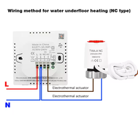 Actuador Térmico Comfurter 230V 24V PDM On/Off M30x1.5 IP54 para Válvula de Colector de Calefacción por Suelo Radiante, Sistema HVAC