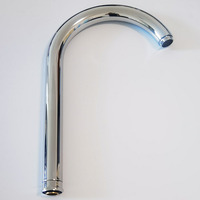 Robinet de cuisine en acier inoxydable 201 de 28 mm de diamètre, tube de robinet, tuyau de robinet d'évier
