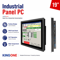 PC industriel 19 pouces sans ventilateur IP65 avec écran tactile, ordinateur embarqué Intel J6412 N97 I5 pour l'automatisation d'usine et le contrôle CNC