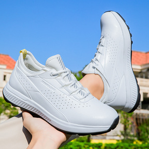 Men's Spikeless Golf Shoes Rubber Outsole Flat Heel Casual Training Shoes Standard Thickness Other Ball Sports - Product Image 1