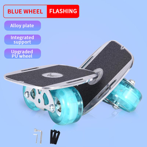 Tavole da Skateboard Extreme Split, Tavole Energizer, Skateboard a Rotelle, Drift <span class=keywords><strong>Board</strong></span>, Ruote Flash, Tavola in Alluminio Argento - Product Image 3