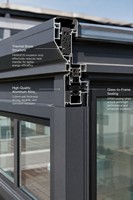 Solárium de Vidrio con Techo Fijo de Fábrica HUACAI, Protección para Todas las Estaciones, Marco de Aluminio para Patio Exterior